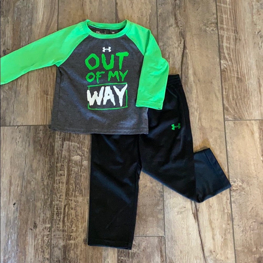 ‘Out of My Way’ Under Armour shirt and pant set